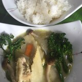 ロイタイのグリーンカレーで！筍たっぷりカレー